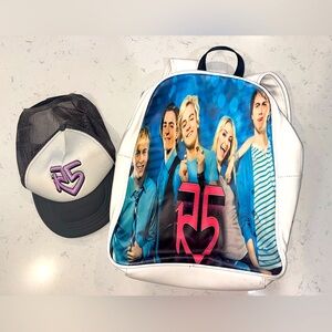 R5 Band BackPack and Cap From Ross Lynch (pre driver era) Siblings Band